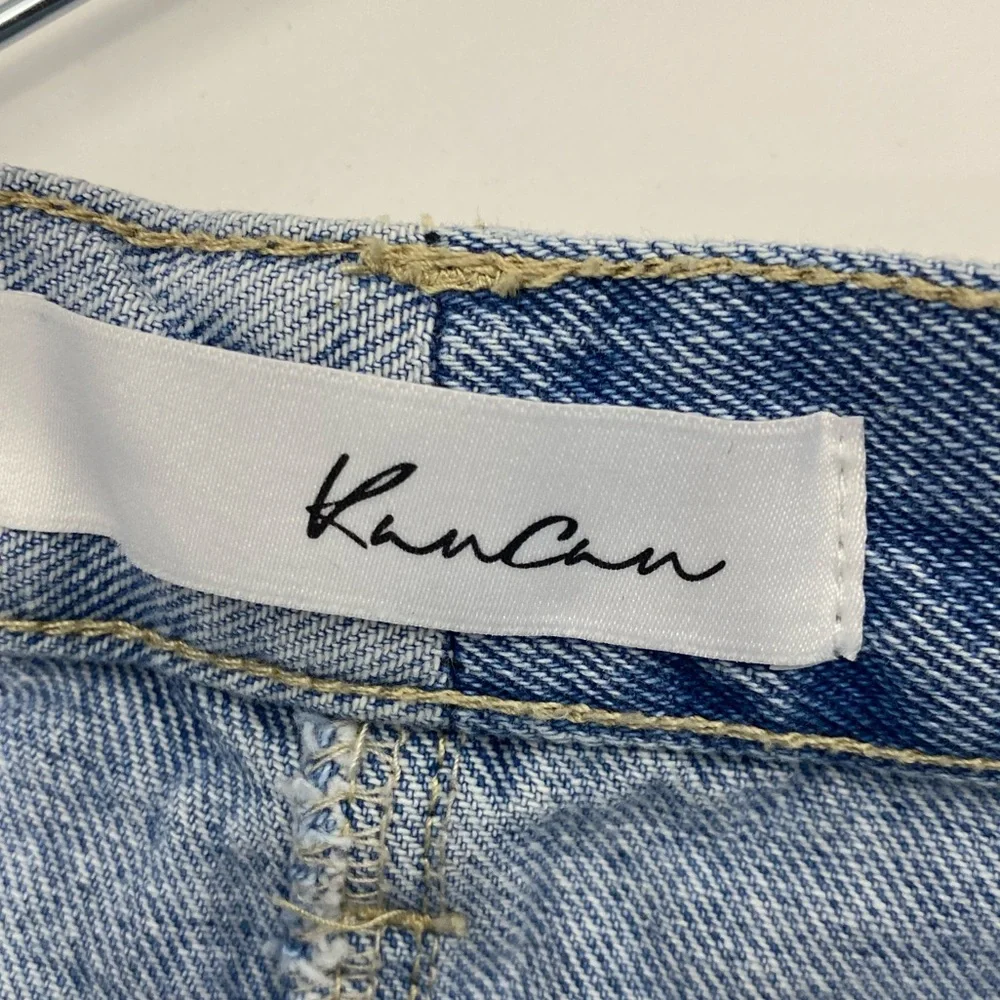 KanCan Color Block Denim MIDI Skirt Sz M - Picture 9 of 10